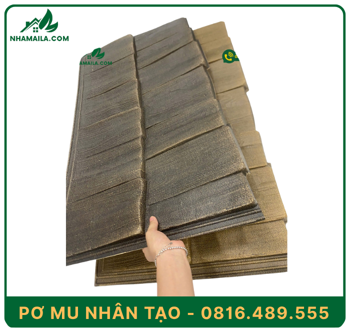 Thi công tấm nhựa giả gỗ Pơ mu nhân tạo lợp mái chống nóng, chống ồn