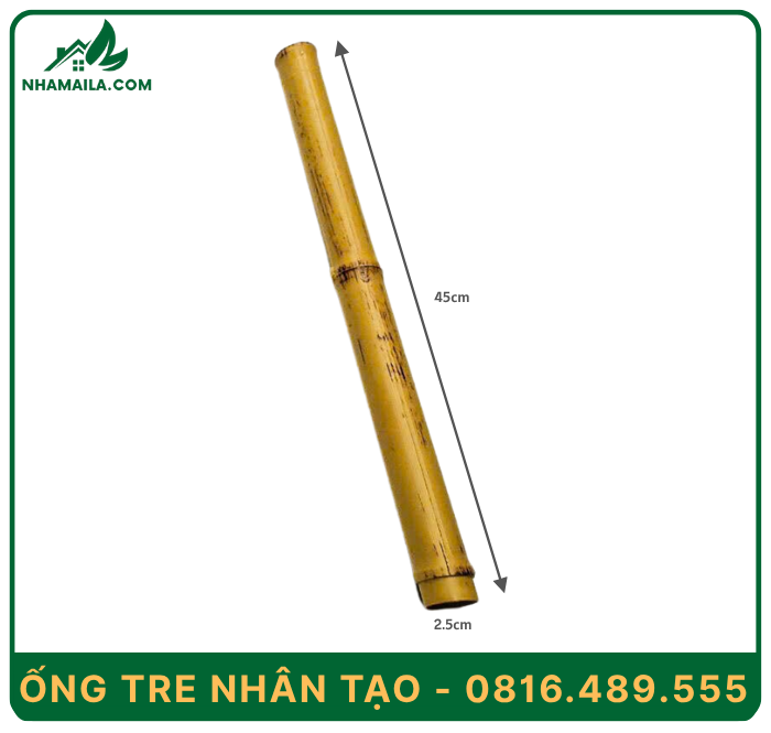 Ống tre trúc trang trí nhân tạo D2.6