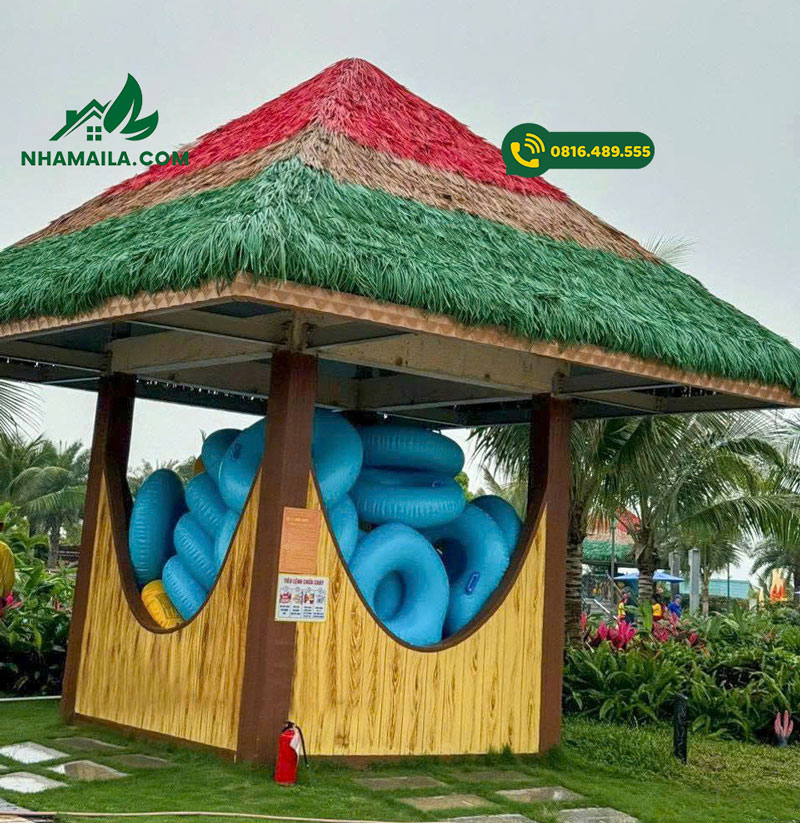Tranh Nhân Tạo Màu Sắc - Tranh Màu Xanh, Tranh Màu Đỏ Lợp Mái